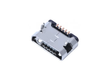 USB 5P/F B SMT TYPE 插腳無(wú)卷邊